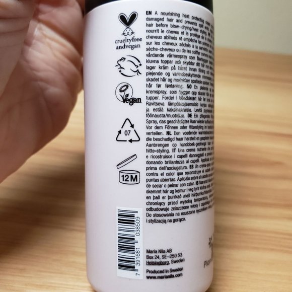 Maria Nila Cream Heat Protection Spray 100% Vegan Color Guard - Picture 3 of 8